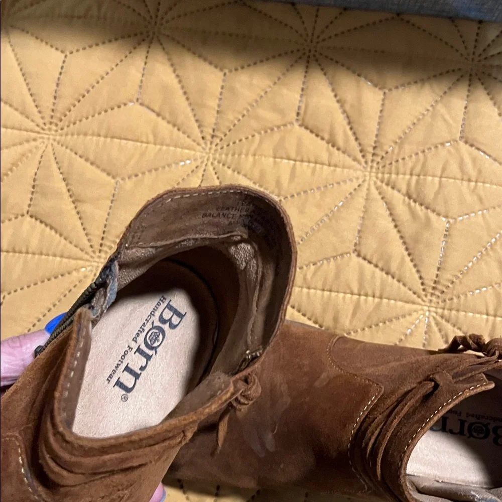 Born Brown Suede Ankle Boots NEW - Picture 5 of 7